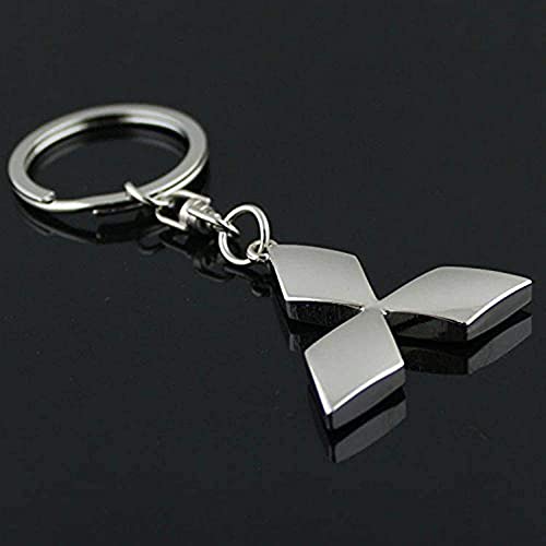 Car Logo Key Chain Rings for Man and Women Chrome Plated Key Rings (fit Mitsubishi)