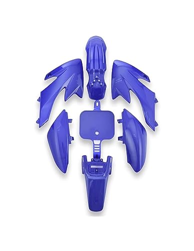 Kit Carénage Garde-Boue Flexible Bleu pour Moto CRF50 Pit Bike 90cc 125cc