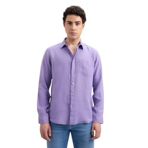 Image of Pepe Jeans Mens Linen Regular Fit Shirt