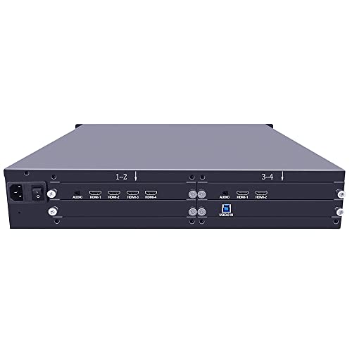 iseevy 6 channel magic video wall processor for 1x6 6x1 1x5 5x1 tv wall and special art video wall support 0360 degree and pixel to pixel high resolution display only work with windows1011 os