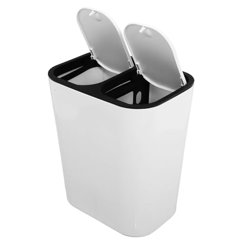 Poubelle tri sélectif pour hôtel et bureau avec double bac plastique