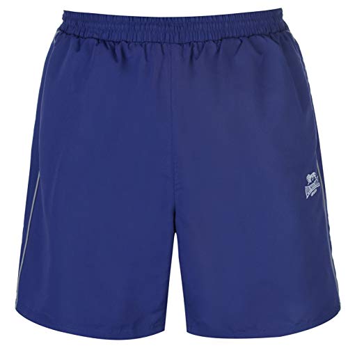 Lonsdale Mens Pocketed Woven Shorts Pants Trousers Bottoms Mesh Drawstring Navy XXL