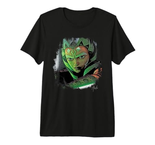 Idée cadeau Star Wars Ahsoka Tano t-shirt de collection brillant dans le noir