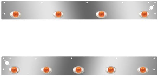 Technical Precision Replacement For KENWORTH T800 SF YEAR 2020 Day Cab Panels WITH 9 Total P3 AmberAmber LEDs Dual Step Lights