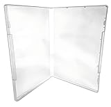 (25) CheckOutStore Plastic Storage Cases for Rubber Stamps, 1/2' (14mm) inch Spine Size (Clear)
