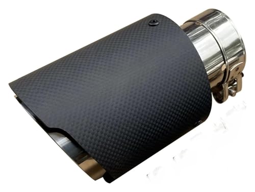 Canule d'échappement de voiture en carbone véritable et acier inoxydable