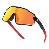 FEISEDY Jugendliche Kinder Sportbrille Polarisiert 6-15 Jahre Fahrradbrille UV400 Schutz Sport Sonnenbrille für Jungen Mädchen B0190