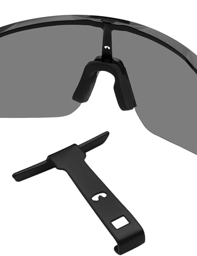 Image of Replacement Wicket for Oakley Sutro Lite OO9463 /Sutro Lite AF OO9463A /Sutro Lite Sweep OO9465 (Vented) Sunglass - 1 Pair(Black)