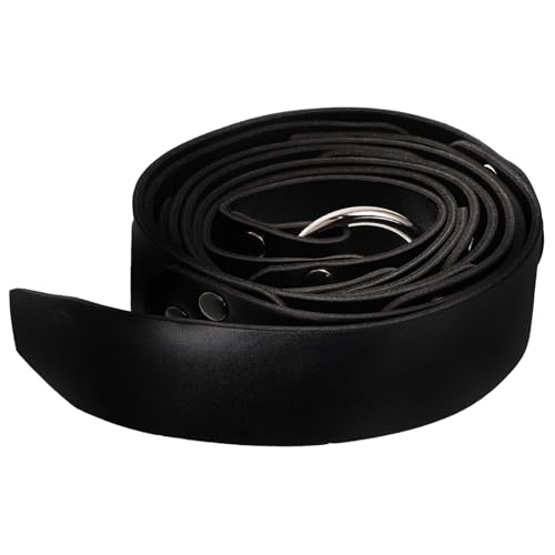 Medieval Leather Sword Belt Vintage Viking Style Adjustable Decorative Belt for Cosplay Halloween and Parties Suitable for Adults