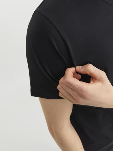 JACK & JONES Herren Basic O-neck Tee S/S Noos T Shirt, Schwarz, S EU – Ansicht 5