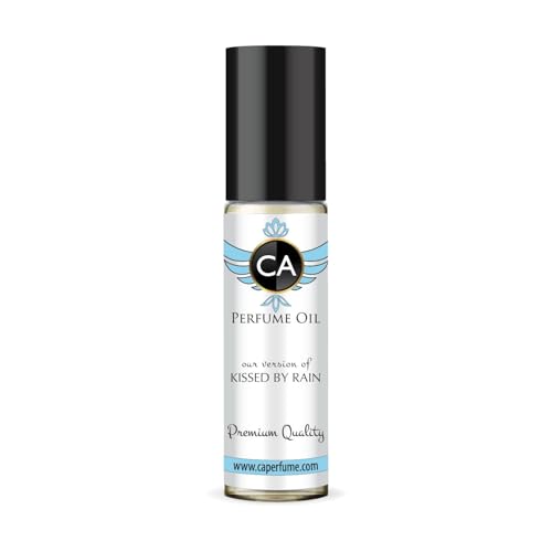 CA Perfume Originals Kissed by Rain Unisex Fragrance Oil Aromatic Aquatic Scent Long Lasting Perfumes for Women &amp; Men Travel Size TSA Ready Mini Parfum Body Oil Roll-on 0.33 Fl Oz 10ml