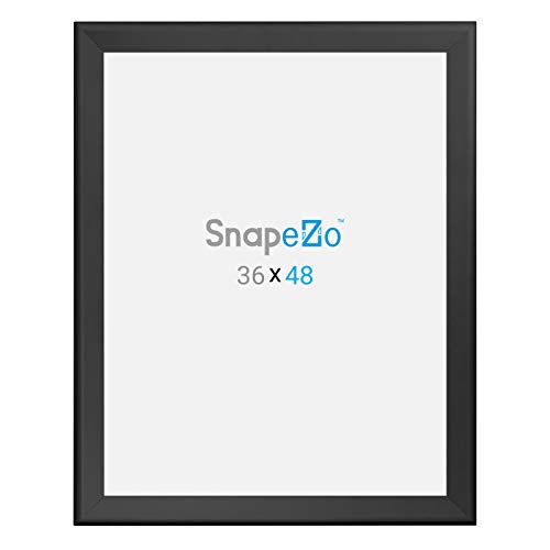 image for SnapeZo Poster Frame 36x48 Inches, Black 1.7 Inch Aluminum Profile, Fr