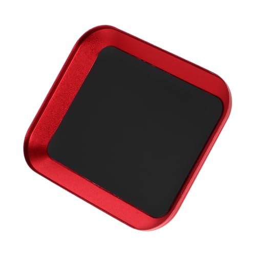 BESPORTBLE Aluminum Alloy Magnetic Parts Tray for Screws Bolts Nuts Lightweight Screw Storage Plate for Home Garage Use Model Crafts Organization Elegant Red Design