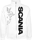 0 Generico Jackie Scania Vabis Truck TIR lkv Holland Style Sweat Jacket 4 Farben alle Größen(XXL, Weiß)