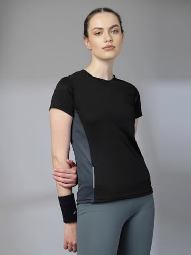 Image of CHKOKKO Gym Tshirt for Women Workout Dry Fit t Shirt Sports Tshirt Lightweight Round Neck Breathable Half Sleeve Activewear Mesh Running Yoga Tops for Woman