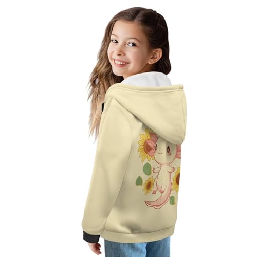 Girls Boys Hoodie Casual Zipper Pullover Kids Long Sleeve Jackets with Pocket Fall Winter Thick Sweatshirt3