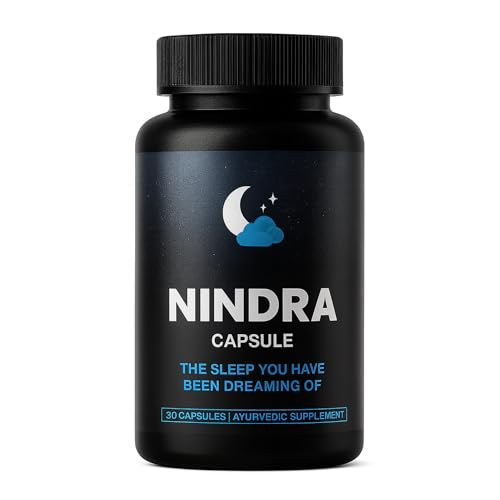 Image of Nindra Sleep Support Supplement | Ayurvedic capsule for relaxation and brain wellness