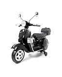 Vespa Ofiiciel ATAA CARS Moto Vespa Officiel 12v électrique pour Enfants Licence Piaggio - Noir
