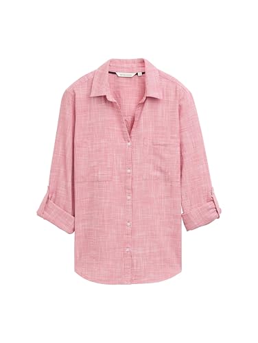 TOM TAILOR Damen Bluse mit Brusttaschen aus Baumwolle 4