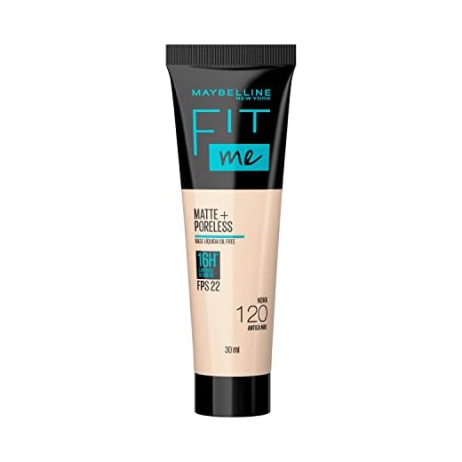 Base Líquida Maybelline NY Fit Me Matte FPS 22 Cor 120 (Antiga N80), 30ml
