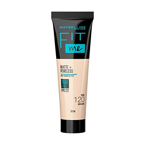 Base Líquida Maybelline NY Fit Me Matte FPS 22 Cor 120 (Antiga N8...