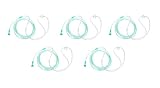 Dealmed Pediatric Standard Nasal Cannula – Straight with 7 ft (2.1m), Soft Green, Cannula Nasal Tubing for Oxygen, Highly Visible, Kink Resistant, Lightweight Tubing (5 Pack)
