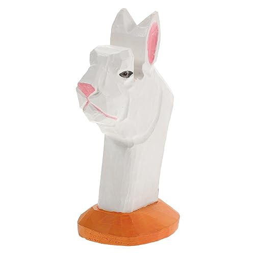 Happyyami Elegant Wooden Animal Glasses Stand Crafted Ornament for Home Office Decor