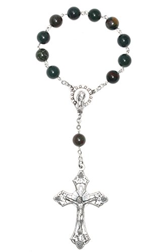 Gemstone One Decade Pocket Rosary (Indian Bloodstone) #TOP1