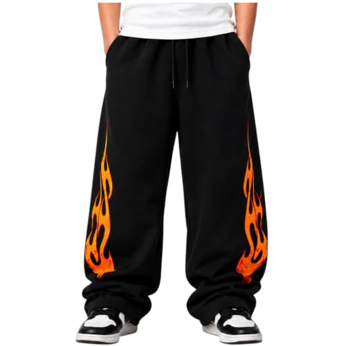 Image of Boys Baggy Cargo Pants | Cotton Blend Loose Fit Joggers | Elastic Waist Casual Trousers | Trendy Boys Streetwear