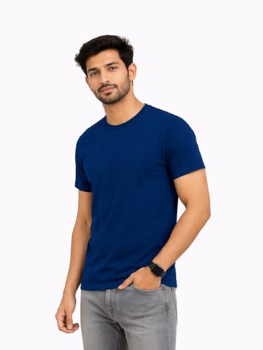 Image of AMAREE Classic Round Neck Half Sleeve T-Shirt - Soft, Breathable & Stylish Everyday Wear - (Pack of - 1)