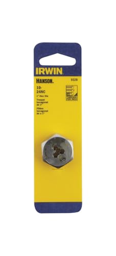 Terraja hexagonal 10-24 NC Irwin de 1 pulgada para reparar roscas de tornillos 3