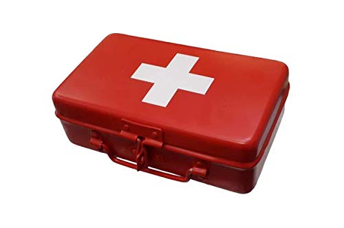 JAYCO Aluminum First Aid Box (EMPTY), 20 cm x 12 cm x 6.5 cm, Red-image-22
