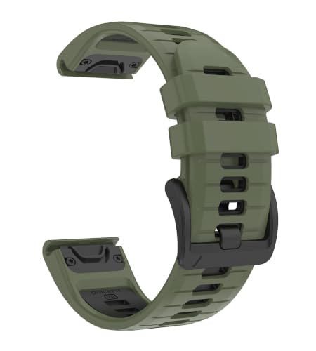 Image of Quickfit 22 watch bands for garmin fenix 8 47mm fenix 7 pro Sapphire Solar fenix 6 Forerunner 965 955 970 935 745 epix Pro Gen 2 47 soft silicone straps replacement