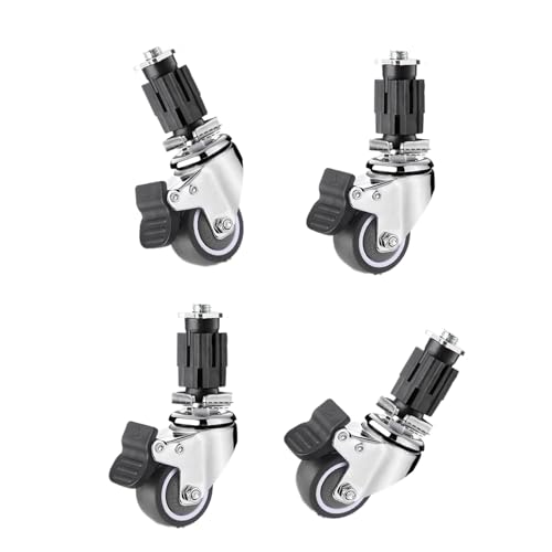 家具スイベルキャスター ラバーホイール スクエアチューブホイール 交換用スイベルキャスター スーツケース ホイールローラー 4個
