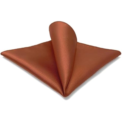 Shlax&Wing Solid Orange Pocket Square for Men Cover