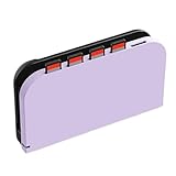 for Switch 2ドックアクセサリー用 保護ケース、ベースシェル、ベース保護ケース、ゲームカード5枚収納、傷防止、落下防止、滑り止め、耐久性、本体全体を保護、スリムドックカバー (紫 1個)