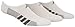 adidas Men's Superlite Super No Show Socks (3 Pack), Large, White/Light Onix/Medium Lead