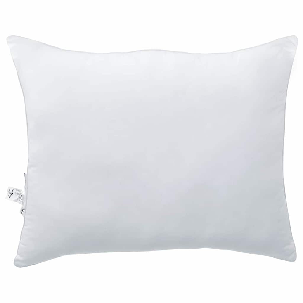 Cojín hipoalergénico con relleno de poliéster, transpirable y suave para un sueño reparador, lavable para dormitorio, almohada de 40 x 60 cm, poliéster de algodón blanco