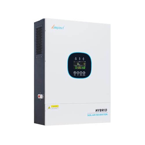 Image of Ampinvt 5000W Off Grid Solar Inverter 48Vdc to 120V, Pure Sine Wave Inverter inbuilt 100A MPPT Solar Charge Controller Max PV Input 5500W, Support up to 6 in Parallel, Lead Acid Lithium Battery