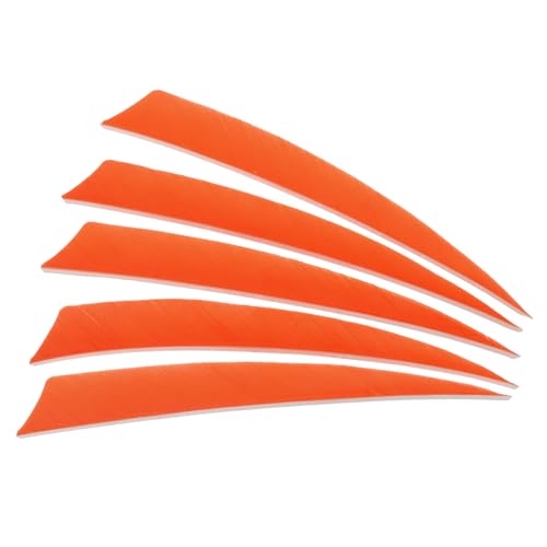 Plumes de flèche orange PATIKIL 5 pouces aile gauche en dinde pour vol stable