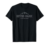 Estes Park Colorado Retro Mountain Womens Mens Ski Souvenir T-Shirt