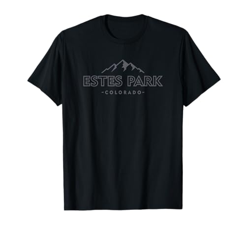 Estes Park Colorado Retro Mountain Ski T-Shirt