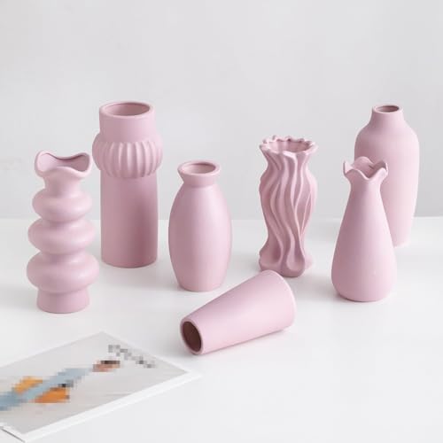 Vase violet en céramique design champêtre cadeau pour couples