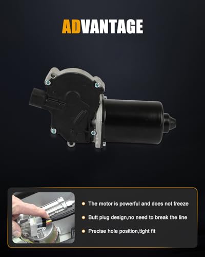 Image of ROADFAR Front Windshield Wiper Motor Fit for Toyota for Tundra 2007-2021 | For Toyota For Sequoia 2008-2022|For Toyota For Tundra 2007-2021|Replace 851100C030|85110AA040|85110AC010|432059|5 Pins