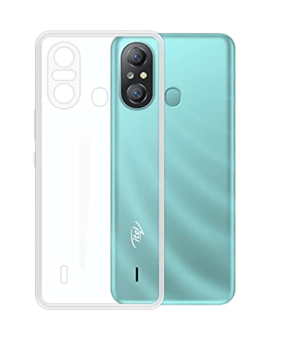 Image of COVERBLACK Transparent Rubber Back Cover for Itel A661L /Itel A49 - Transparent