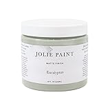 Jolie Paint – Chalk Finish for Furniture, Cabinets, and Décor, Green Wise Certified, No Priming or Sanding, Eucalyptus [Light Green], 16 Ounces