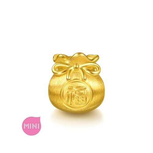 Image of CHOW SANG SANG 999 Gold Charme Fortune Bag Charm Bracelet for Women & Men 17cm 95985C