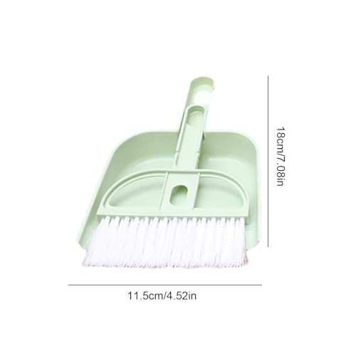 inoto Reinigungsbesen Bürste & Kehrschaufel Set, Kunststoff Schneebesen Kehrschaufel & Bürste, Tragbarer Besen & Kehrschaufel Set, Kehrschaufel & Besen Sets, Borsten Kehrmaschine Staubwanne für – Bild 8