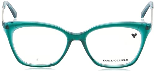 KARL LAGERFELD KL6108 Sunglasses, 314 Green/Light Green, 54 Women's