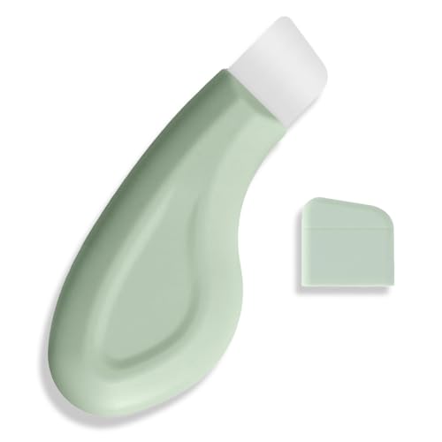 OUDQFCJ 1 Pcs Rimuovi Punti Neri in Silicone - Estrattore per Punti Neri Naso e Viso, Pulizia Profonda e Sicura, Spatola per Cura della Pelle (Verde)